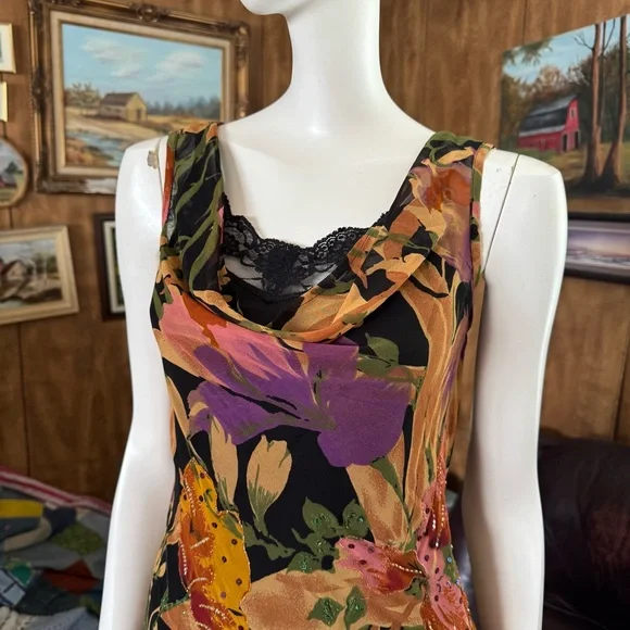 Vintage 90’s Floral Boho Cottagecore Dress - Picture 5 of 7